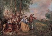 Jean antoine Watteau Die Schafer Germany oil painting artist